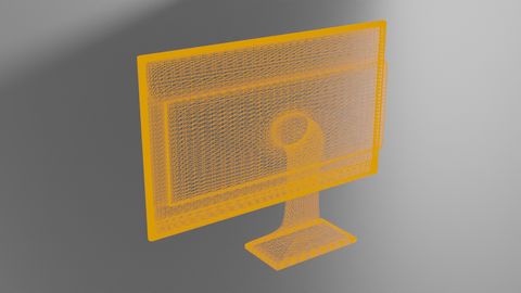 Monitor wireframe