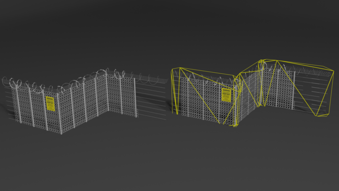 Barbwire fence original and impostor