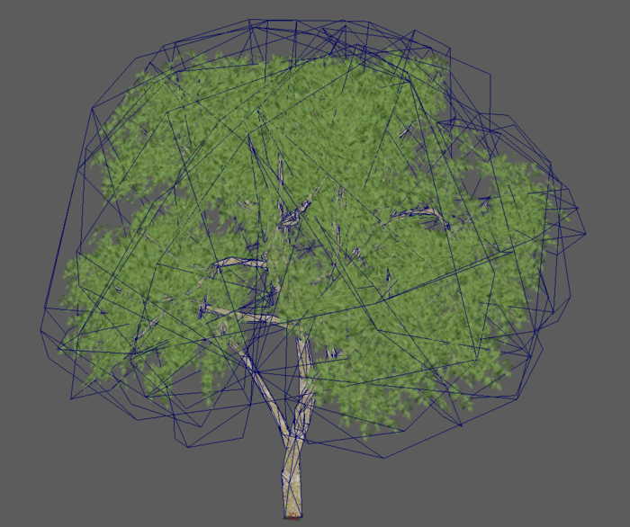 Optimized vegetation asset