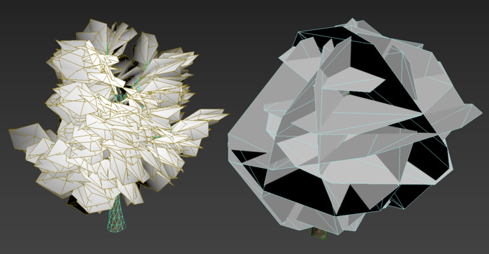 Original compared to impostor without texture